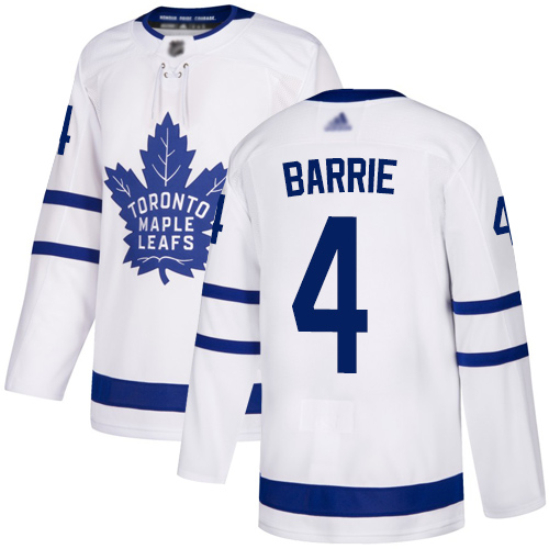 Adidas Maple Leafs #4 Tyson Barrie White Road Authentic Stitched NHL Jersey