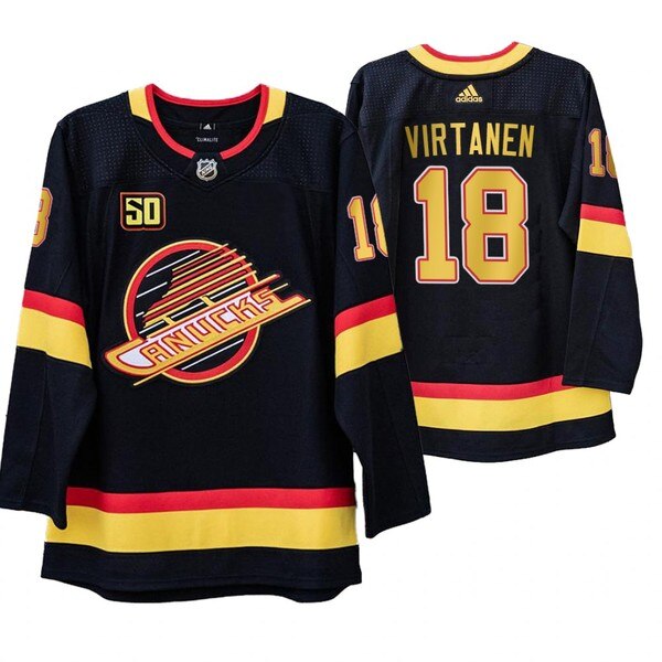 Vancouver Canucks #18 Jake Virtanen 50th Anniversary Skate 2019-20 Jersey