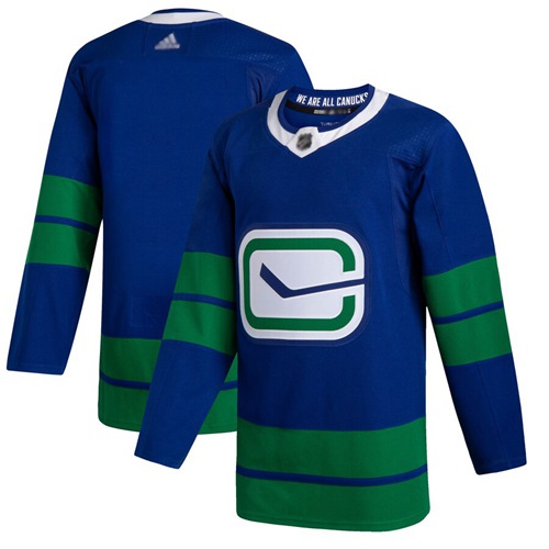 Adidas Canucks Blank Blue Alternate Authentic Stitched NHL Jersey