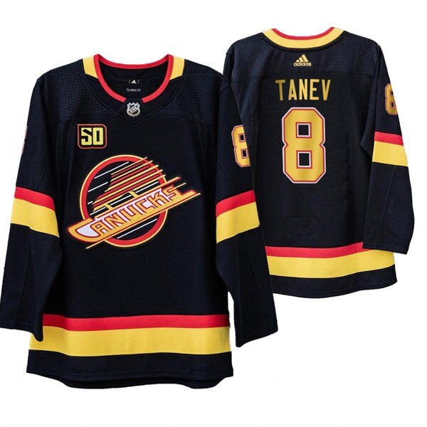 Vancouver Canucks #8 Christopher Tanev 50th Anniversary Skate 2019-20 Jersey