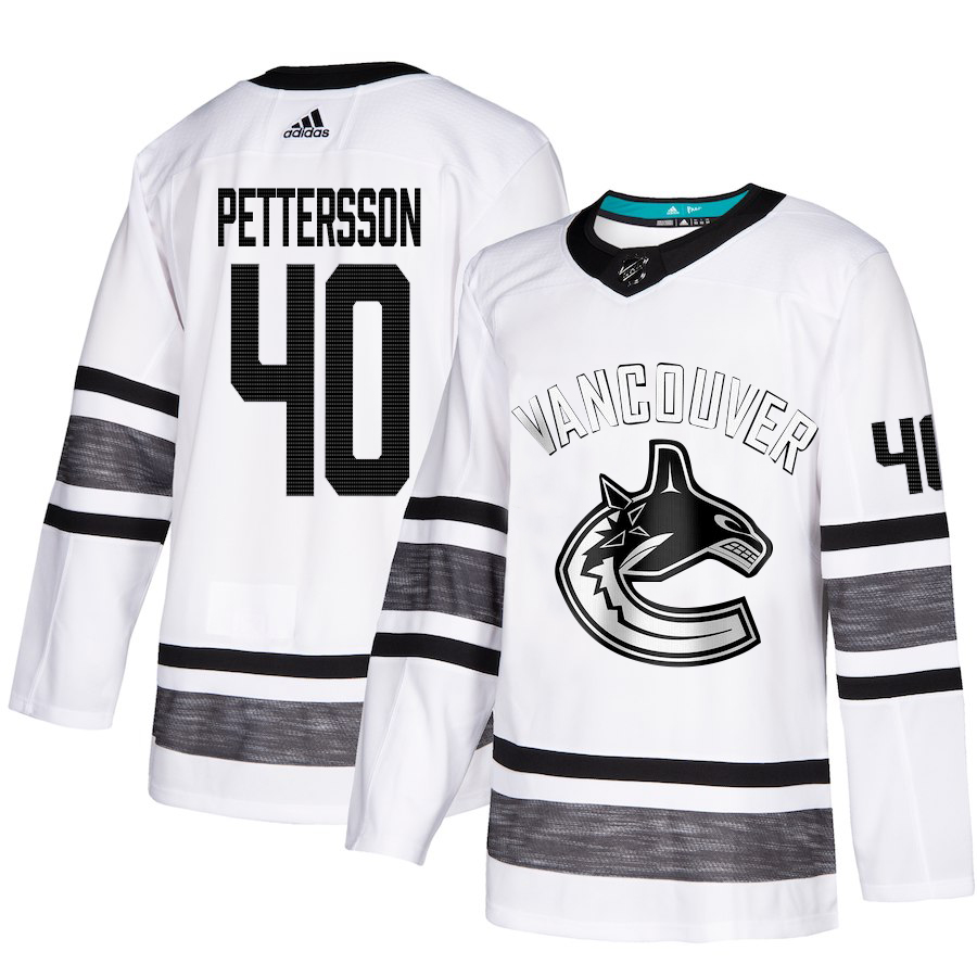 Adidas Canucks #40 Elias Pettersson White Authentic 2019 All-Star Stitched NHL Jersey
