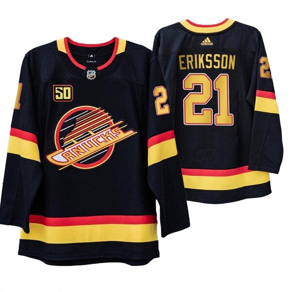 Vancouver Canucks #21 Loui Eriksson 50th Anniversary Skate 2019-20 Jersey
