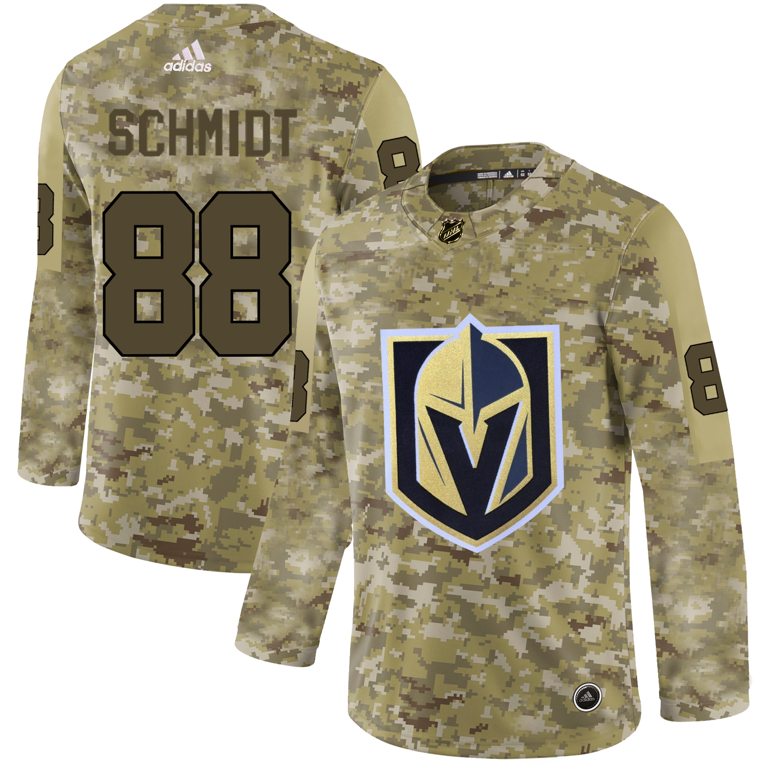 Adidas Golden Knights #88 Nate Schmidt Camo Authentic Stitched NHL Jersey