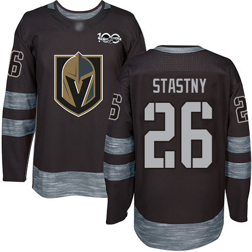 Adidas Golden Knights #26 Paul Stastny Black 1917-2017 100th Anniversary Stitched NHL Jersey