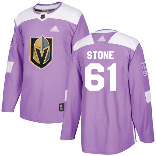 Adidas Golden Knights #61 Mark Stone Purple Authentic Fights Cancer Stitched NHL Jersey