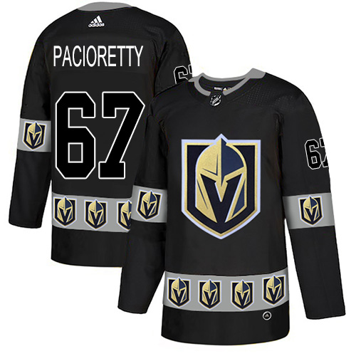 Adidas Golden Knights #67 Max Pacioretty Black Authentic Team Logo Fashion Stitched NHL Jersey