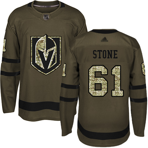 Adidas Golden Knights #61 Mark Stone Green Salute to Service Stitched NHL Jersey