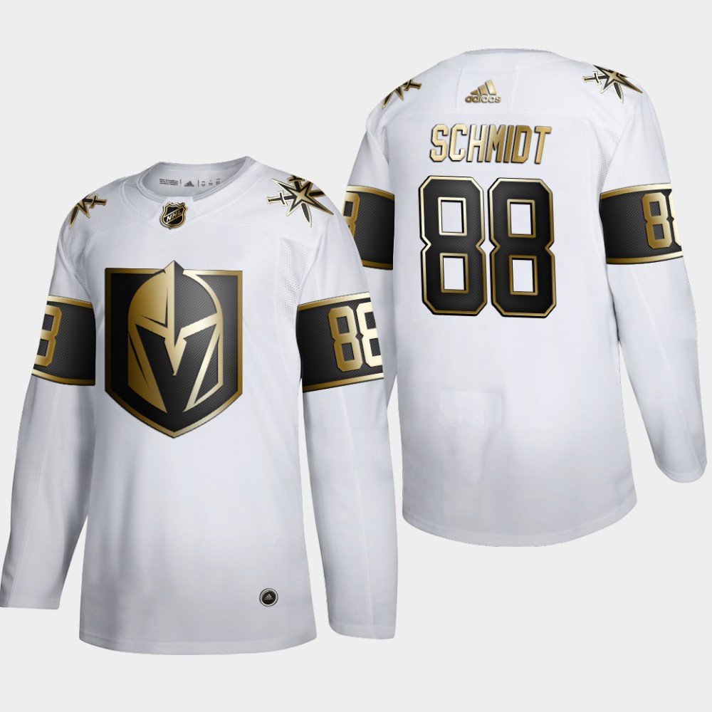 Vegas Golden Knights #88 Nate Schmidt Men's Adidas White Golden Edition Limited Stitched NHL Jersey