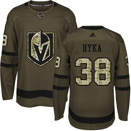 Adidas Golden Knights #38 Tomas Hyka Green Salute to Service Stitched NHL Jersey