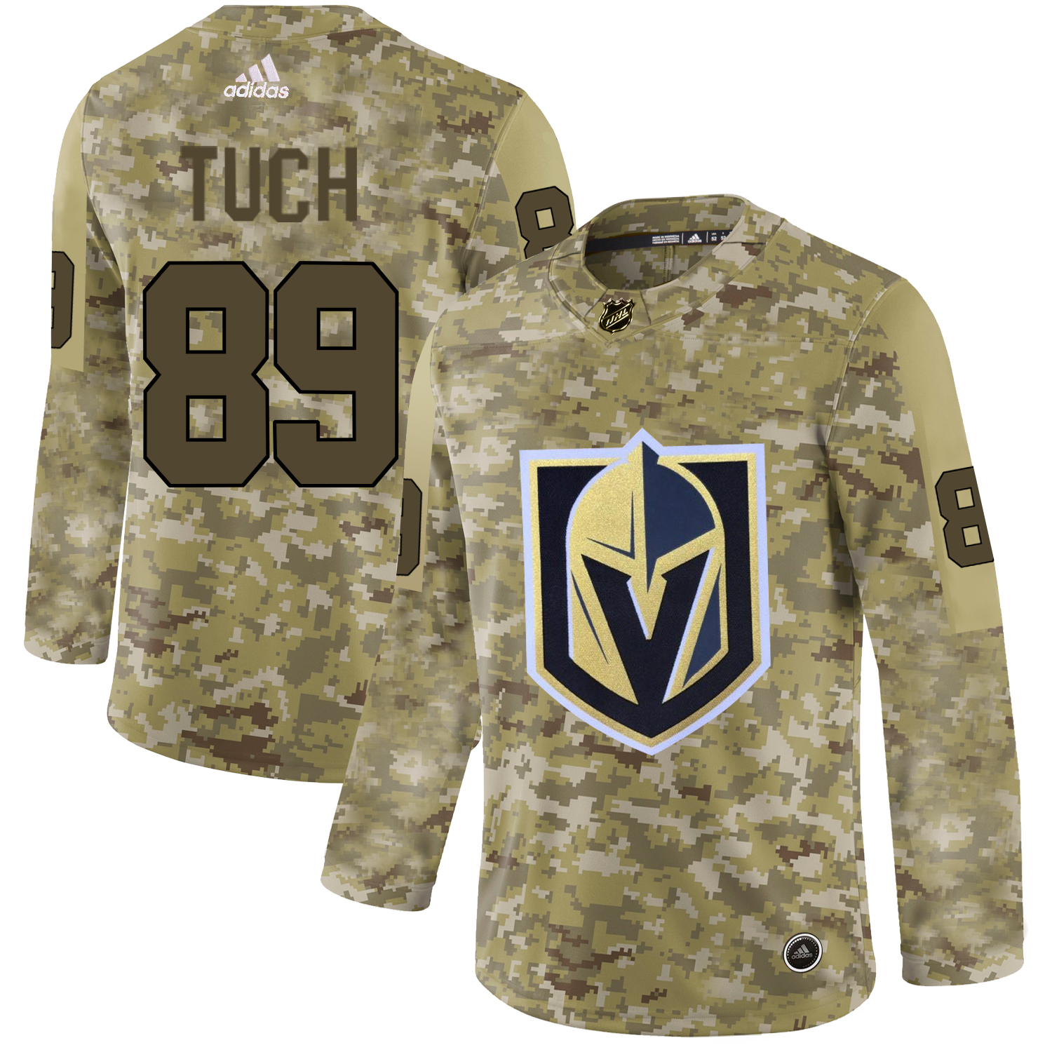 Adidas Golden Knights #89 Alex Tuch Camo Authentic Stitched NHL Jersey