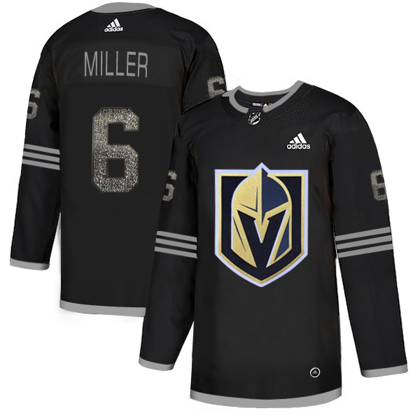 Adidas Golden Knights #6 Colin Miller Black Authentic Classic Stitched NHL Jersey