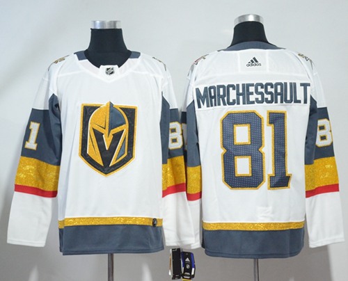 Adidas Golden Knights #81 Jonathan Marchessault White Road Authentic Stitched NHL Jersey