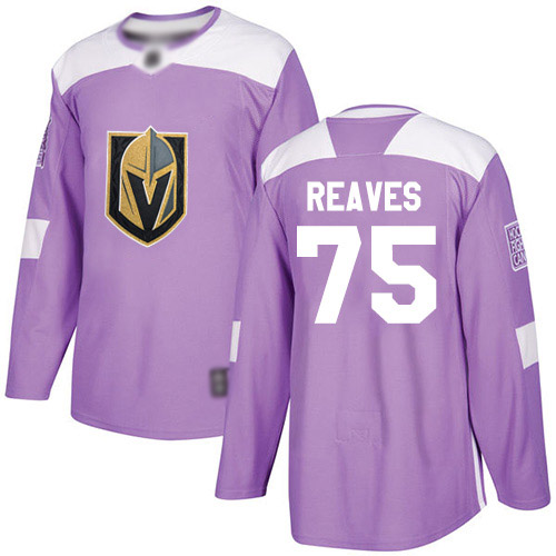 Adidas Golden Knights #75 Ryan Reaves Purple Authentic Fights Cancer Stitched NHL Jersey