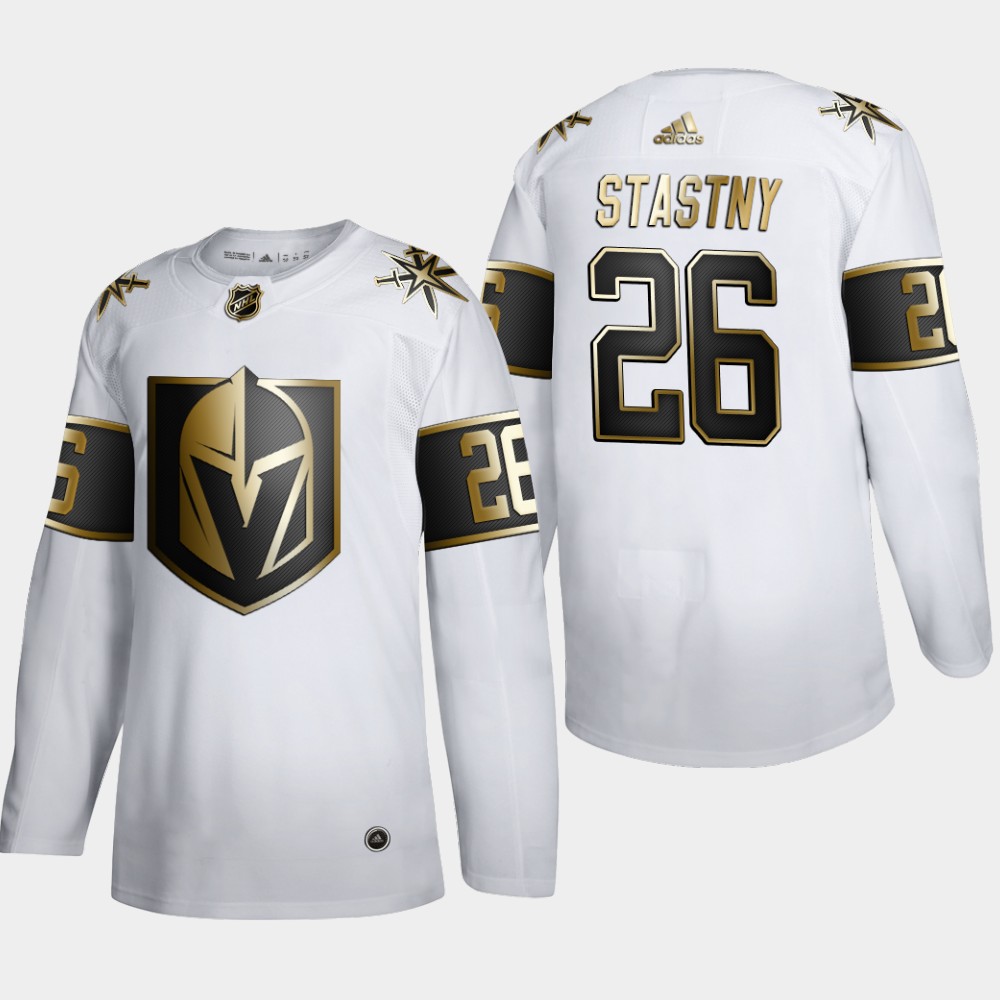 Vegas Golden Knights #26 Paul Stastny Men's Adidas White Golden Edition Limited Stitched NHL Jersey