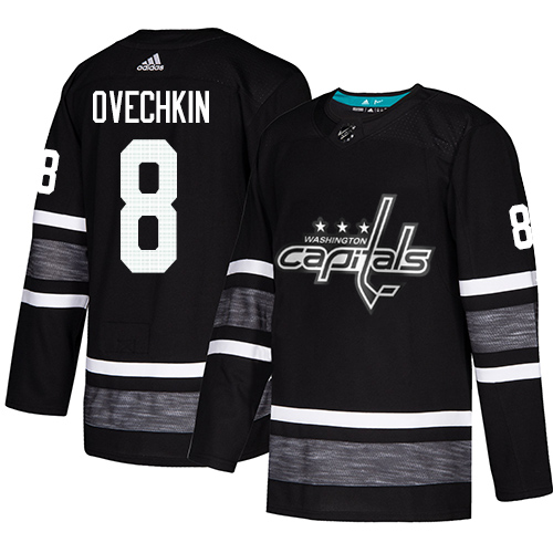 Adidas Capitals #8 Alex Ovechkin Black Authentic 2019 All-Star Stitched NHL Jersey