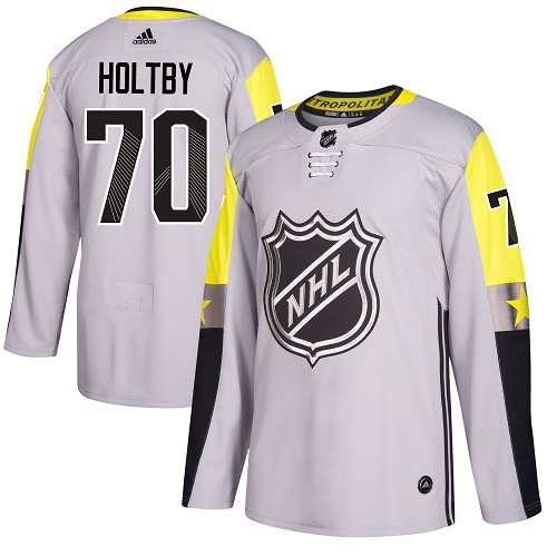 Adidas Capitals #70 Braden Holtby Gray 2018 All-Star Metro Division Authentic Stitched NHL Jersey