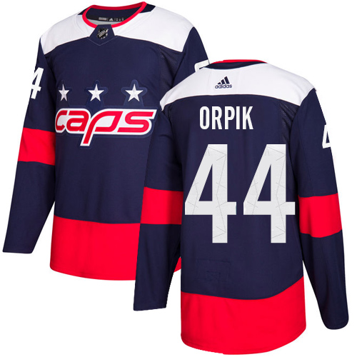 Adidas Capitals #44 Brooks Orpik Navy Authentic 2018 Stadium Series Stitched NHL Jersey
