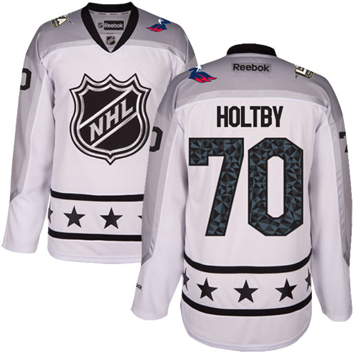Capitals #70 Braden Holtby White 2017 All-Star Metropolitan Division Stitched NHL Jersey