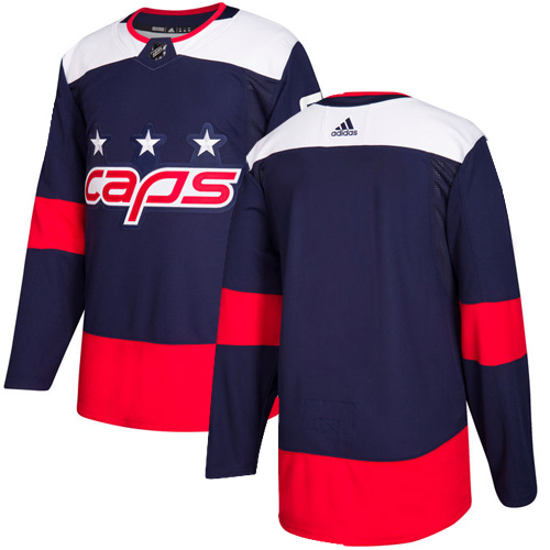 Adidas Capitals Blank Navy Authentic 2018 Stadium Series Stitched NHL Jersey