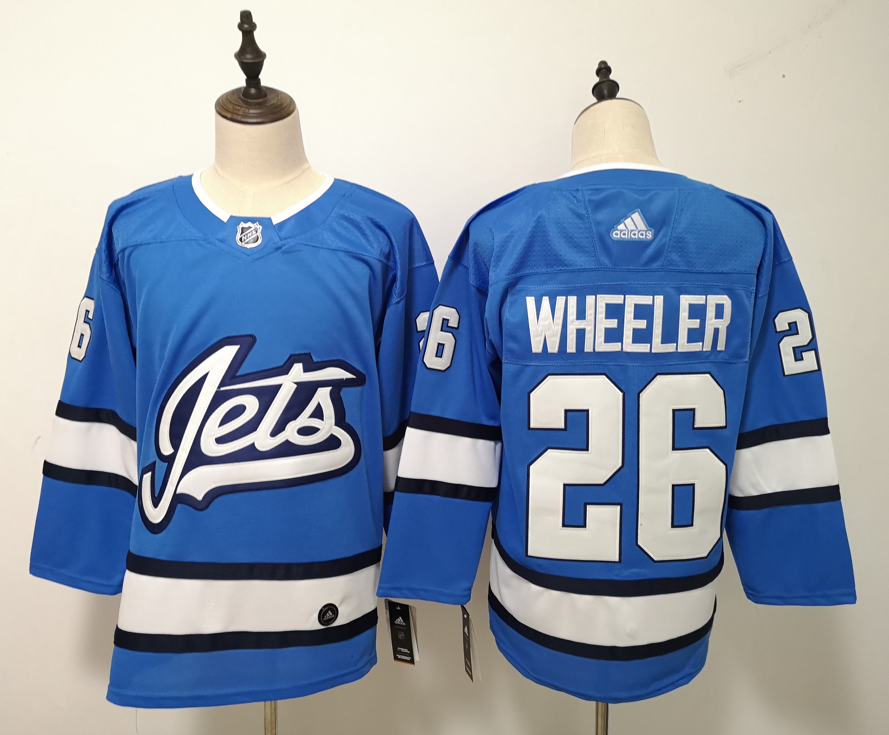 Adidas Jets #26 Blake Wheeler Blue Alternate Authentic Pro Stitched NHL Jersey