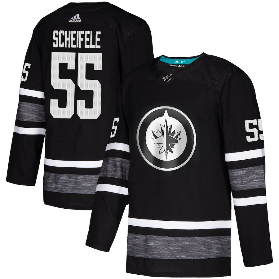 Adidas Jets #55 Mark Scheifele Black Authentic 2019 All-Star Stitched NHL Jersey