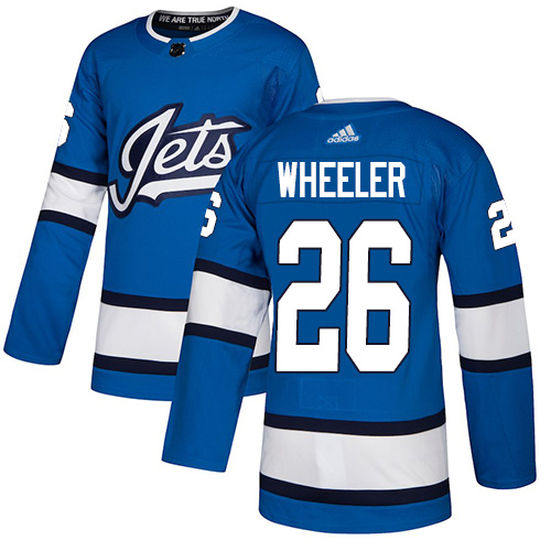 Adidas Jets #26 Blake Wheeler Blue Alternate Authentic Stitched NHL Jersey