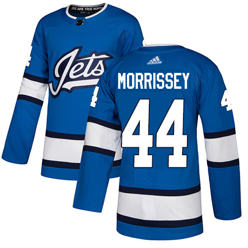 Adidas Jets #44 Josh Morrissey Blue Alternate Authentic Stitched NHL Jersey