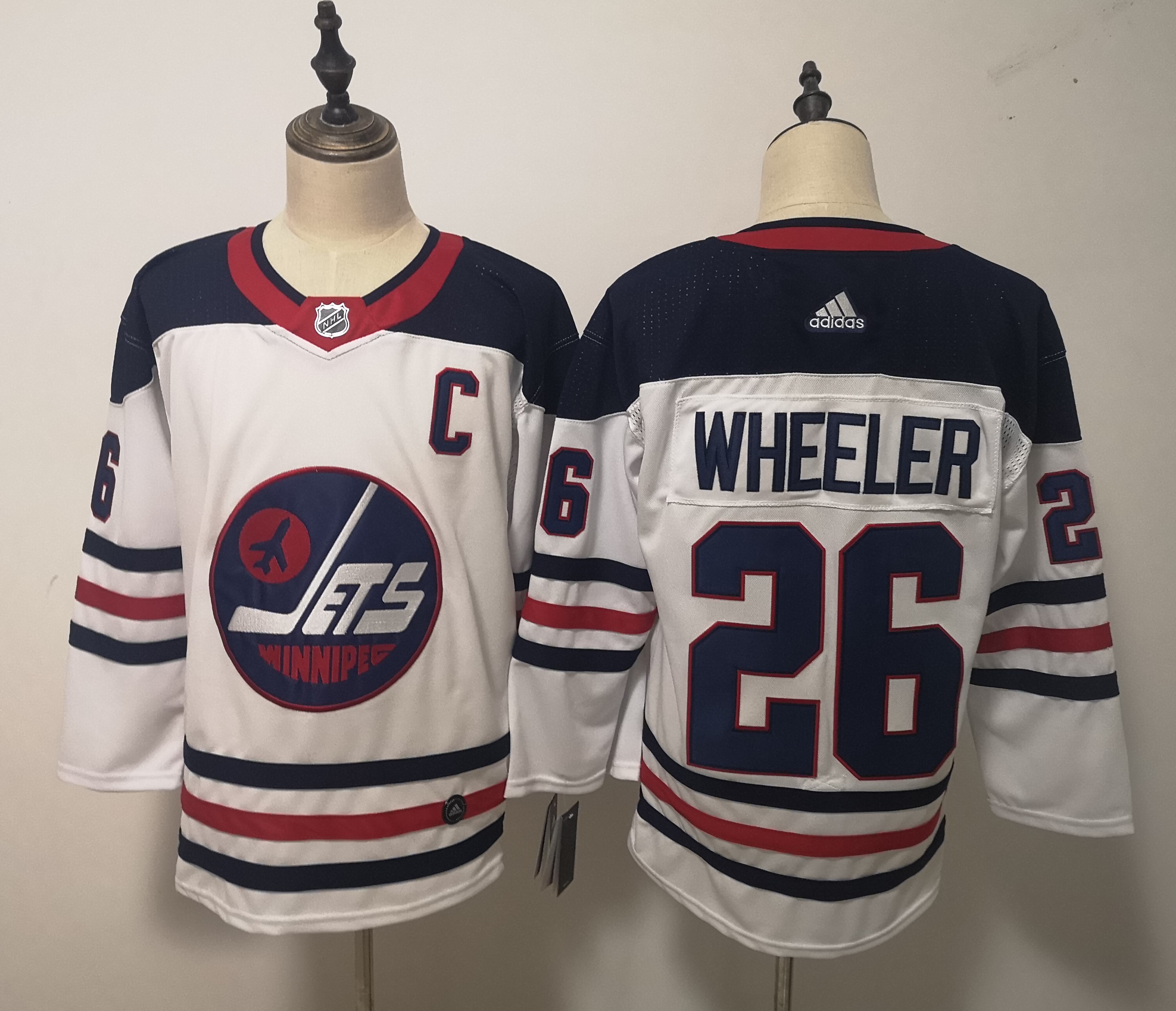Adidas Jets #26 Blake Wheeler White Third Stitched NHL Jersey
