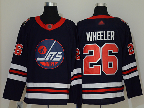 Adidas Jets #26 Blake Wheeler Navy Blue Authentic 2019 Heritage Classic Stitched NHL Jersey