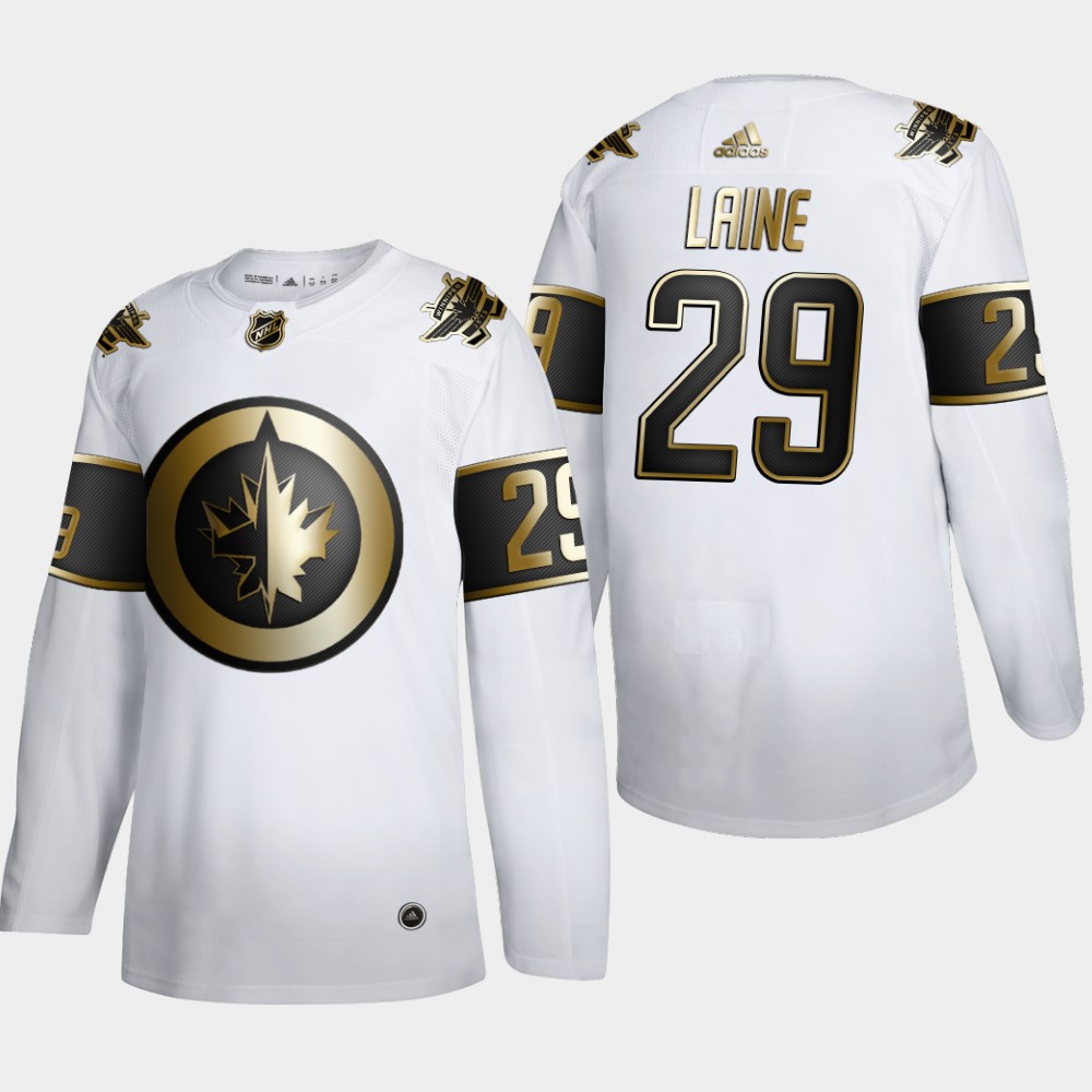 Winnipeg Jets #29 Patrik Laine Men's Adidas White Golden Edition Limited Stitched NHL Jersey