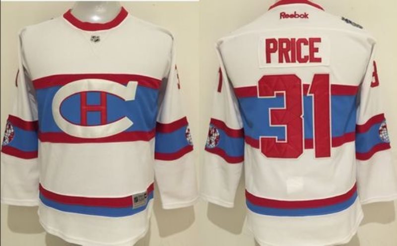 NHL Canadiens 31 Carey Price White 2016 Winter Classic Youth Jersey