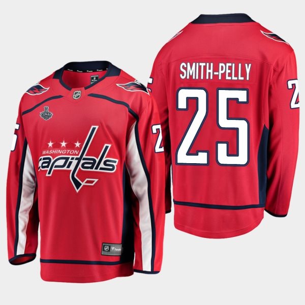NHL Capitals 25 Devante Smith-Pelly 2018 Stanley Cup Final Red Men Jersey