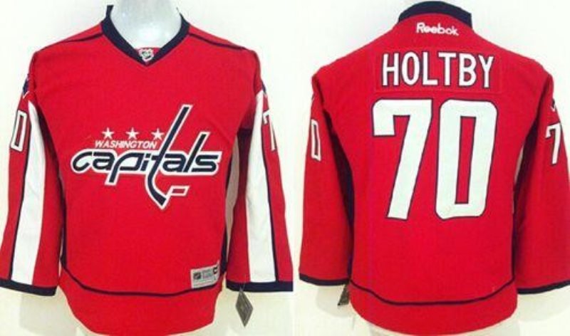 NHL Capitals 70 Braden Holtby Red Youth Jersey
