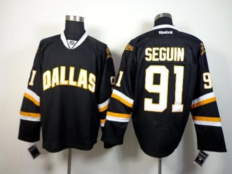 NHL Stars 91 Tyler Seguin Black Men Jersey