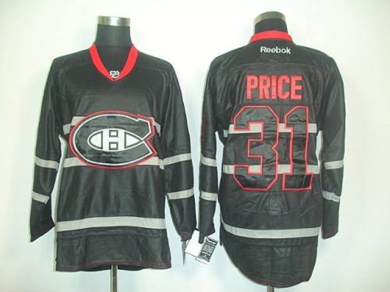 NHL Canadiens 31 Carey Price Black Ice Men Jersey