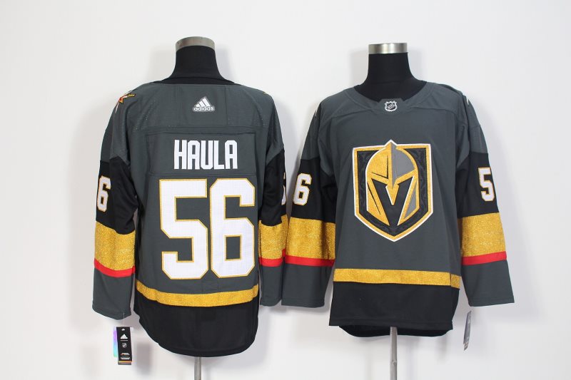 NHL Vegas Golden Knights 56 Erik Haula Gray Adidas Men Jersey