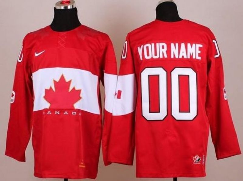 NHL 2014 Olympic Team Canada Red Hockey Customized Men Jersey
