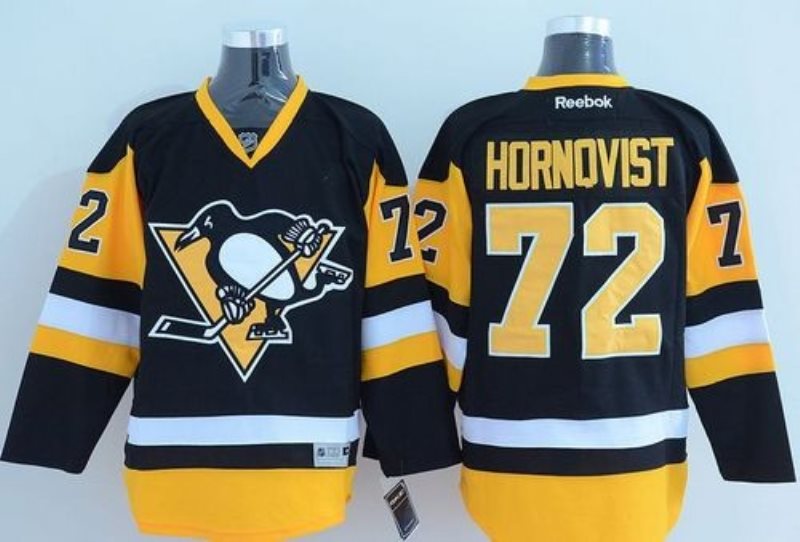 NHL Penguins 72 Patric Hornqvist Black Alternate Men Jersey