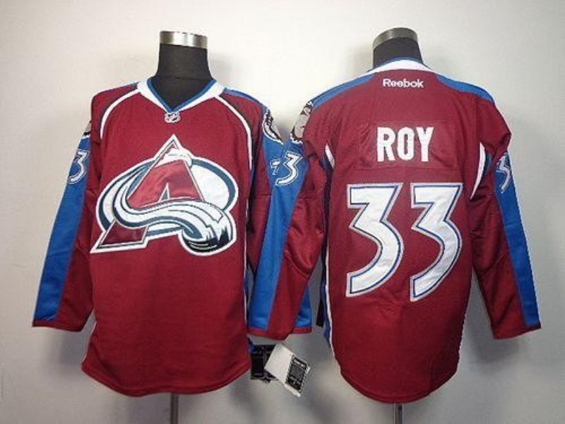 NHL Avalanche 33 Patrick Roy Red Home Men Jersey