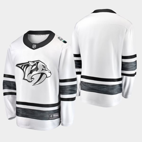 NHL Predators Blank White 2019 All-Star Game Adidas Men Jersey