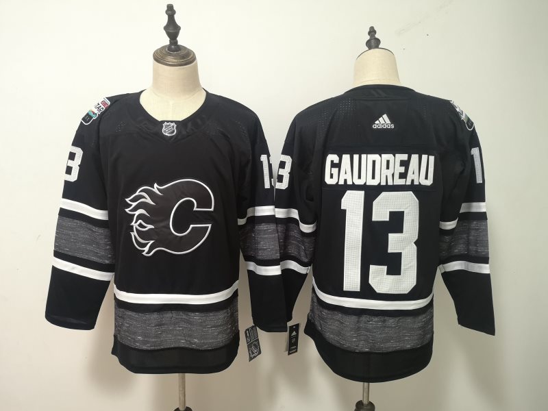 NHL Flames 13 Johnny Gaudreau Black 2019 All-Star Game Adidas Men Jersey