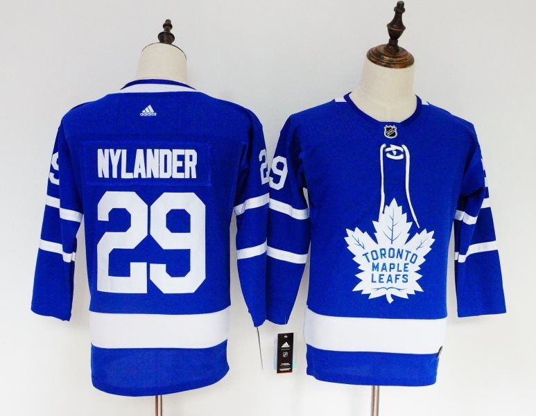 NHL Maple Leafs 29 William Nylander Blue Adidas Women Jersey