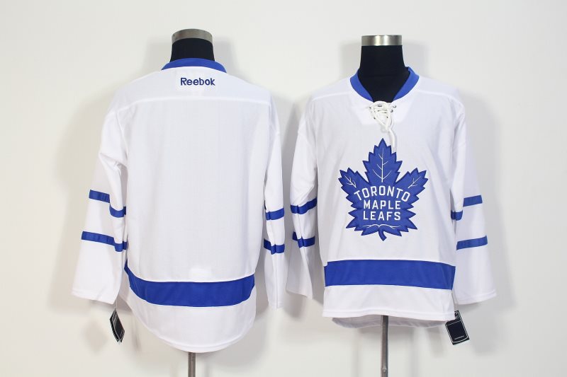 NHL Maple Leafs Blank White 2016 New Reebok Men Jersey