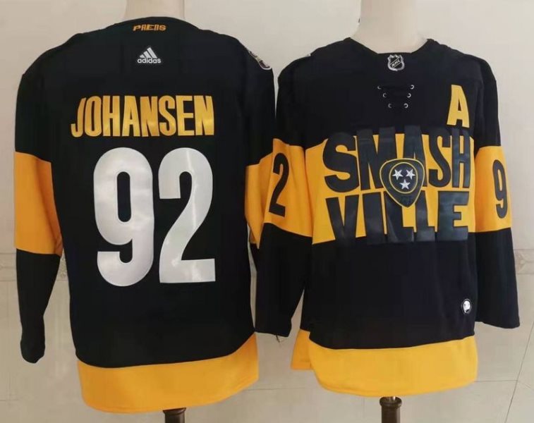 NHL Predators 92 Ryan Johansen 2022 New Adidas Men Jersey