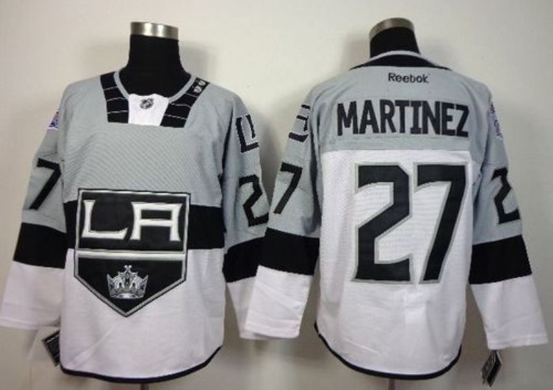 NHL Kings 27 Alec Martinez White-Grey 2015 Stadium Series Men Jersey