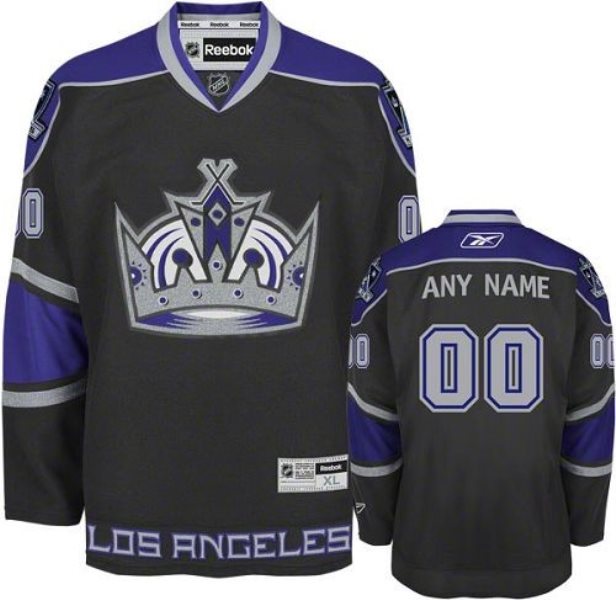 NHL Kings Black Customized Men Jersey