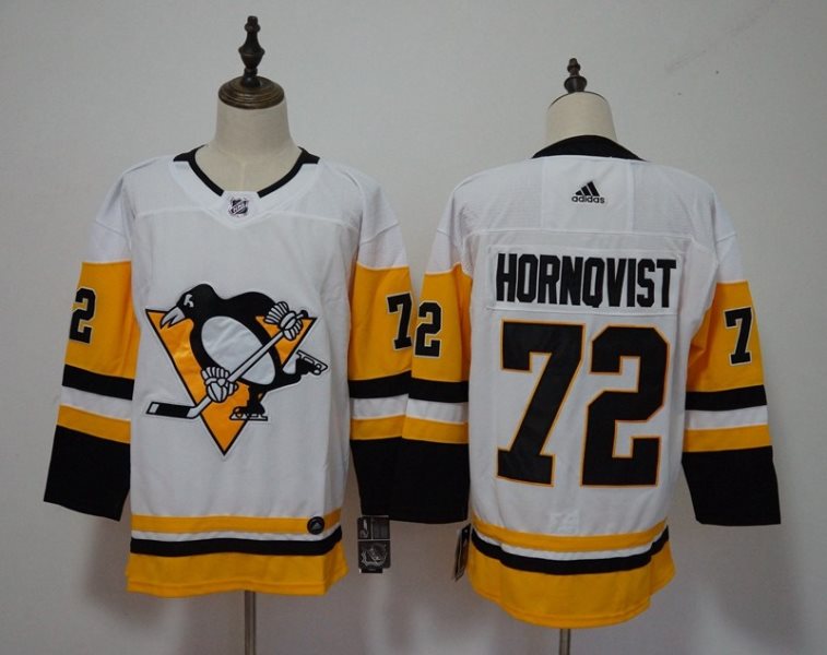 NHL Penguins 72 Patric Hornqvist White Adidas Men Jersey