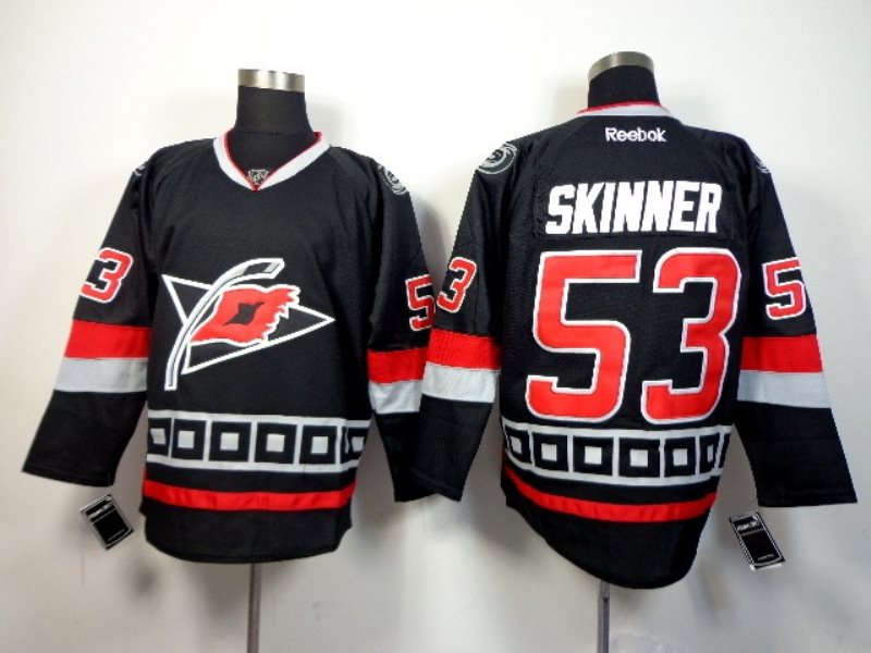 NHL Hurricanes 53 Jeff Skinner Black Men Jersey