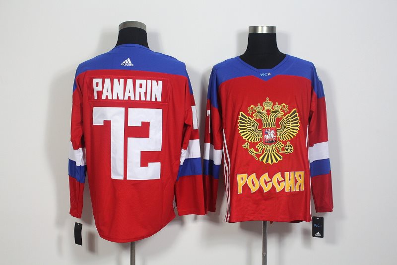 Team Russia 72 Artemi Panarin Red 2016 World Cup Hockey Jersey