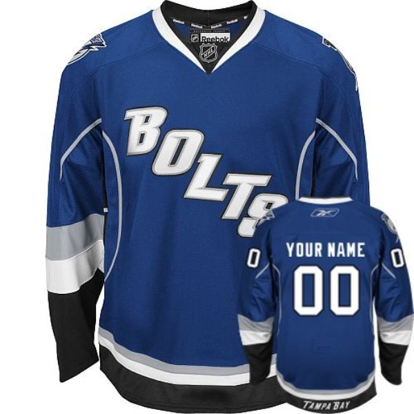 NHL Lightning Third Blue Customized Men Jersey